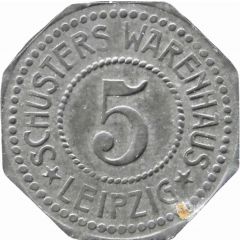 5 Pfennig - Leipzig Schusters Warenhaus