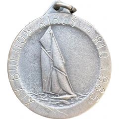Sailing Regatta prize medal - Yacht Club Argentino