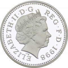 1 Pound - Elizabeth II Royal Arms, Silver Proof