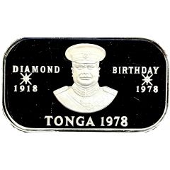 1 Pa`anga - Taufa`ahau Tupou IV FAO, Silver Proof