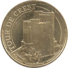 Jeton touristique - Monnaie de Paris - Tour de Crest - Vue aérienne
