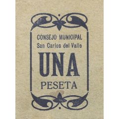 1 Peseta San Carlos del Valle
