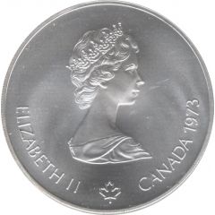 5 Dollars - Elizabeth II Kingston and Sailboats