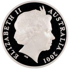 5 Dollars - Elizabeth II 4th Portrait - Reid, Forrest and Quick - Masterpieces in Silver