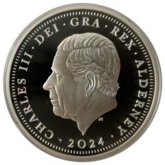 5 Pounds - Charles III Winston Churchill, Silver plated