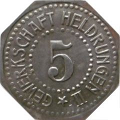 5 Pfennig - Heldrungen Gewerkschaft Heldrungen II