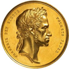 Medal - Frederik VI King`s death, gold issue