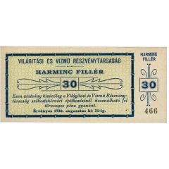 30 Fillér Világítási és Vízmű Rt., Székesfehérvár