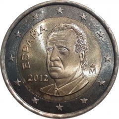 2 Euros - Juan Carlos I 2nd type - 2nd map