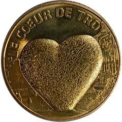 Jeton touristique - Monnaie de Paris - Le cœur de Troyes
