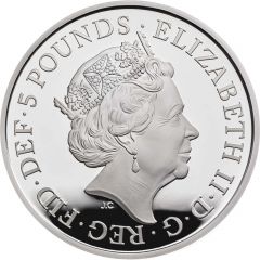 5 Pounds - Elizabeth II Royal Birthday, Silver Piedfort