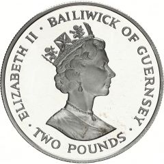 2 Pounds - Elizabeth II Brimstone Butterfly, Silver Proof