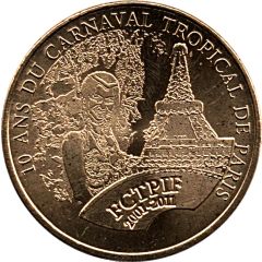 Monnaie de Paris Tourist Token - 10 ans du Carnaval Tropical de Paris - FCTPIF