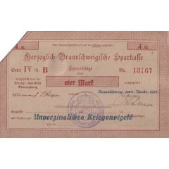 4 Mark Herzogliche Sparkasse