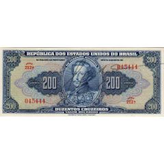 200 Cruzeiros Thesouro Nacional, 1st print, Autographed