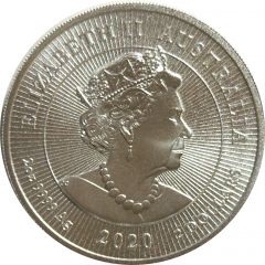 2 Dollars - Elizabeth II 6th Portrait - Kookaburra Silver Bullion - High Relief