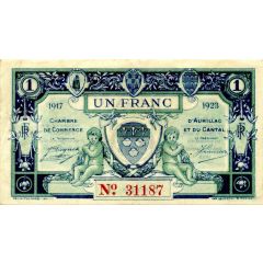 1 Franc - Chambre de Commerce d`Aurillac [15]