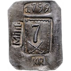 7 Kreuzers - Franz II Siege coinage Týn nad Vltavou