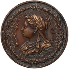 Medal - Victoria Diamond Jubilee; A.E.L. Rost, white metal