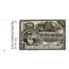 20 Pesos Regent Queen Maria Cristina