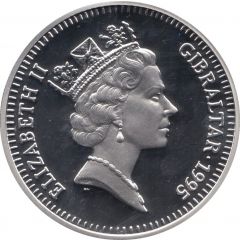 5 Pounds - Elizabeth II VJ Day, Silver Proof