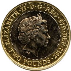 2 Pounds - Elizabeth II 4th portrait, Charles Dickens