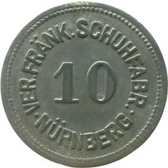 10 Pfennigs - Nürnberg Ver. Fränk. Schuhfabr.