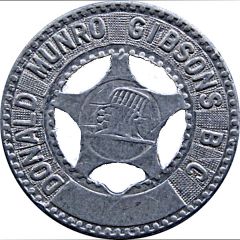Good Luck Token - Donald Munro Gibsons, British Columbia
