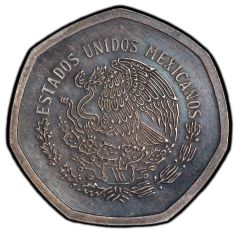 10 Pesos Obverse Trial, Tuerca, Copper-nickel