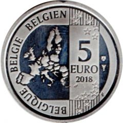 5 Euros - Philippe Smurfs, colourized