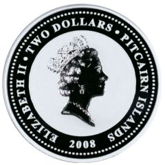 2 Dollars - Elizabeth II HMAV Bounty, Colorized