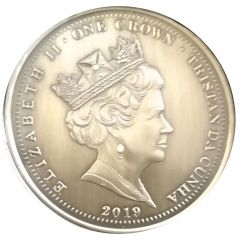 1 Crown - Elizabeth II 50th Anniversary of the Apollo 11 Moon-landing