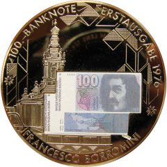 Medal - Commemoration of banknotes 100 francs, 6th series