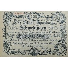 100 Mark Schwetzingen