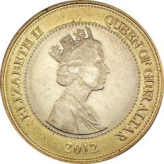 2 Pounds - Elizabeth II Trafalgar