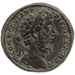 Sestertius - Commodus VICTORIAE FELICI COS V P P S C, Victory