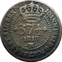 371/2 Reis Golden Vintém - João VI