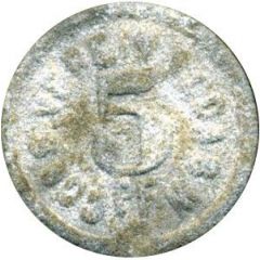 5 Pfennig Cons. Verein Roda S.W.