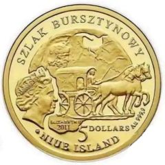 5 Dollars - Elizabeth II - Amber route: Kaliningrad