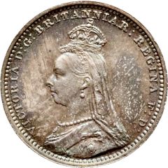 2 Pence - Victoria 2nd portrait, Maundy issues