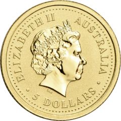5 Dollars - Elizabeth II 4th Portrait - Year of the Rabbit - Gold Bullion Coin