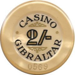 2 Shillings - Casino Gibraltar