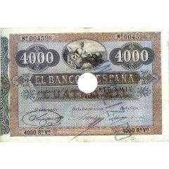 4000 Reales de Vellón Banco de España