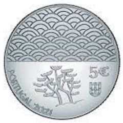 5 Euros A Arte da Laca, Silver