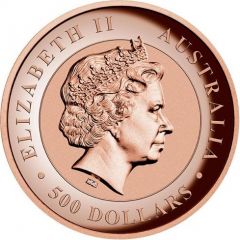 500 Dollars - Elizabeth II 4th Portrait - Kimberley Sunset - Gold Bullion Coin