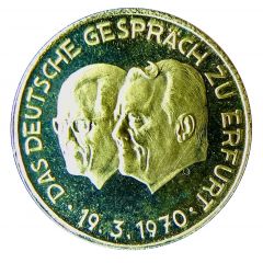 Medal - The German Conversation in Erfurt 19.3.1970