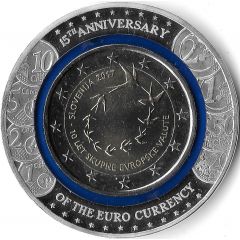 2 Euro 15th Anniversary of Euro currency