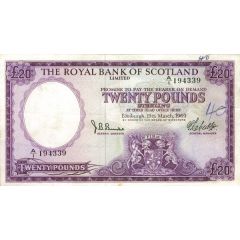 20 Pounds Royal Bank of Scotland