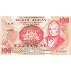 100 Pounds Bank of Scotland