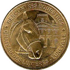 Monnaie de Paris Tourist Token - Lunéville Château des Lumières - Rencontres équestres
